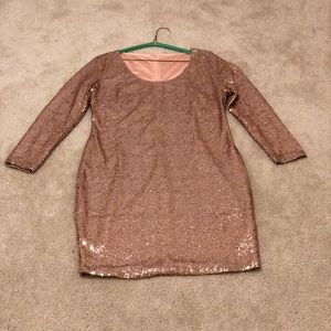 Rose Gold Sequined dress!!!!!